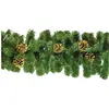 Image de Décoration de noël verte 275x28 h28 cm