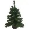 Image de Décoration de noël verte et marron 16x16 h60 cm