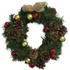 Image de Décoration de noël vert, rouge 35x35 h3 cm