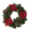 Image de Décoration de noël verte et rouge 35x35 h3 cm