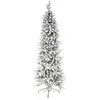 Image de Sapin de Noël mince et enneigé, 180 cm de haut