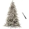 Image de Sapin de Noël enneigé de 180 cm de haut