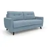 Image de Canapé lit convertible en tissu imperméable 168 cm bleu pastel
