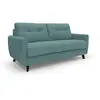 Image de Canapé lit convertible en tissu imperméable 188 cm vert pétrole