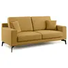 Image de Canapé en microfibre 146 cm jaune
