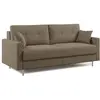 Image de Canapé convertible en microfibre détachable 168 cm brun