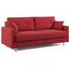Image de Canapé convertible en microfibre détachable 168 cm rouge
