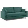 Image de Canapé convertible en microfibre détachable 168 cm vert