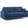 Image de Canapé convertible en microfibre détachable 208 cm bleu