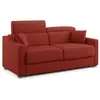 Image de Canapé lit en tissu détachable 211 cm rouge