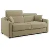 Image de Canapé lit en tissu détachable 211 cm camel