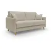 Image de Canapé lit convertible en tissu imperméable 180 cm beige