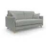 Image de Canapé lit convertible en tissu imperméable 180 cm gris clair