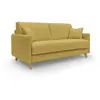 Image de Canapé lit convertible en tissu imperméable 200 cm jaune