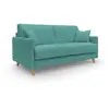 Image de Canapé lit convertible en tissu imperméable 160 cm vert