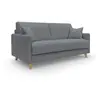 Image de Canapé lit convertible en tissu imperméable 160 cm gris