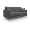 Image de Canapé lit convertible en tissu imperméable 180 cm anthracite