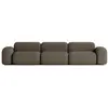 Image de Canapé Modulable 5 places en Tissu Marron