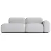 Image de Canapé Modulable 3 Places Tissu Gris Clair