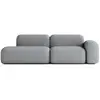 Image de Canapé Modulable 3 Places Tissu Gris Foncé