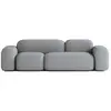 Image de Canapé 3 Places en Tissu Gris Foncé