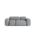 Image de Canapé 2 Places en Tissu Gris Foncé