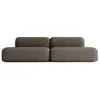 Image de Canapé Modulable 4 places en Tissu Marron