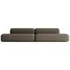 Image de Canapé Modulable 6 places en Tissu Marron