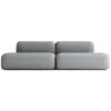 Image de Canapé Modulable 4 places en Tissu Gris Foncé