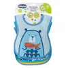 Image de Chicco Repas Bavoir Décoré +6m Bleu 3 unités