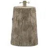 Image de Socle de sapin de Noël en résine effet naturel H 43 cm ø 32 cm