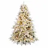 Image de Sapin de noël enneigé 210 cm, 3567 branches, 6000 led, ø 157 cm