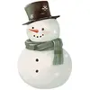 Image de Sticker en vinyle xl bonhomme de neige multicolore
