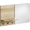 Image de Miroir porte-manteau horizontal en bouleau naturel