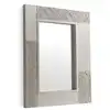 Image de Miroir plaqué sapin blanc 80x100 cm