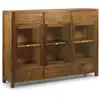 Image de Buffet en bois de mindi marron 6 tiroirs L 160 cm
