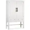 Image de Buffet en bois de mindi blanc L 110 cm