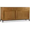 Image de Buffet en bois de mindi marron et pieds en métal noir L 180 cm