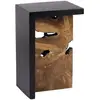 Image de Table d'appoint bois marron et noir
