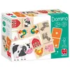 Image de Dominos en bois ferme en bois multicolore 18x16x4 cm