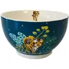 Image de Bol bleu en porcelaine tigre 480ml