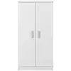 Image de Armoire à chaussures 2 portes (30 paires) l55 cm x h108cm - blanc