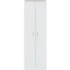 Image de Armoire de rangement 2 portes l58,5cm x h180cm - blanc