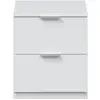 Image de Chevet 2 tiroirs l38cm x h45cm - blanc
