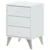 Image de Chevet scandinave 3 tiroirs l40cm x h56cm - blanc