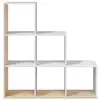 Image de Meuble escalier 6 cases - h110 cm - blanc