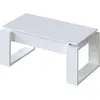 Image de Table basse design à plateau relevable - h43 cm - blanc
