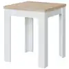 Image de Table extensible l67/134cm - blanc / bois