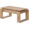 Image de Table basse design à plateau relevable - h43 cm - chêne artisan