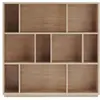 Image de Bibliothèque en mélaminé chêne 117x119x32 cm